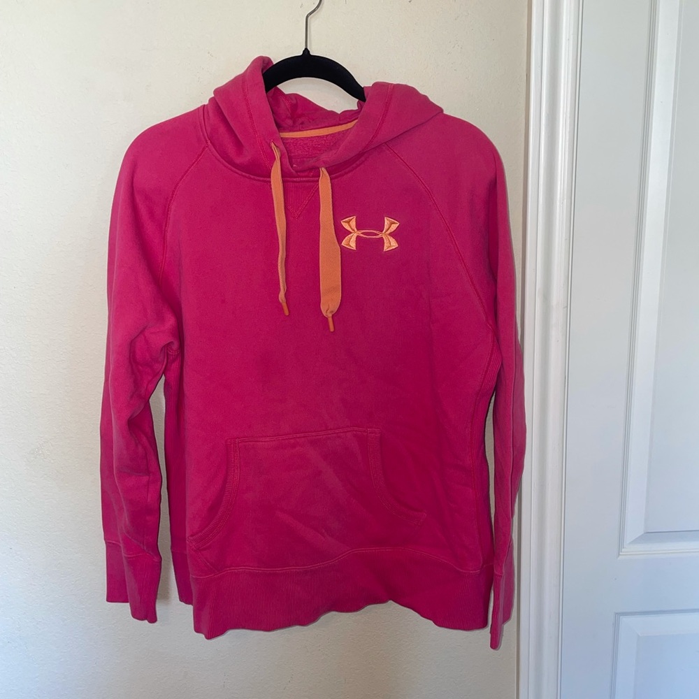 Pink under armor sweatshirt